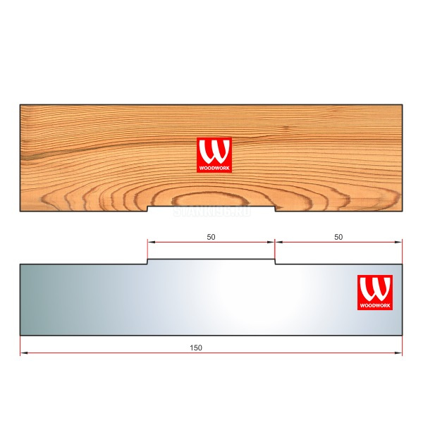 51.1038W Woodwork комплект из 1 ножа для изготовления вентиляционного паза