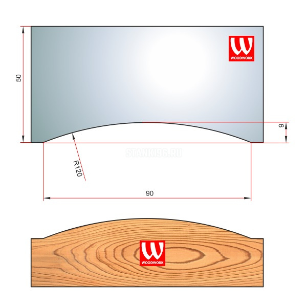 51.3388W Woodwork комплект 4 ножей HSS сталь для изготовления Блок Хауса 90м