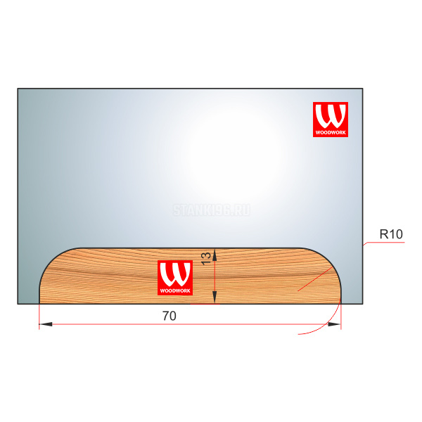 51.4537W Woodwork комплект 4 ножей HSS сталь для изготовления обналички