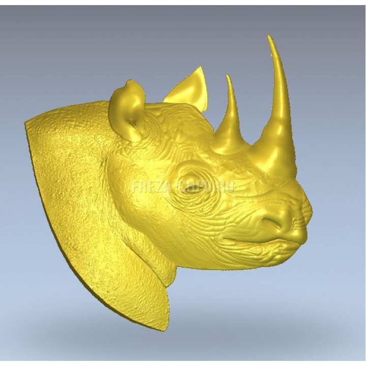 Голова носорога профиль Rhino_Head_030