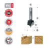 916.1995.08 Woodwork фреза для гравировки с радиусом D19 S8mm L54 R9.5
