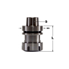 HSK63F-ER40-80L Woodwork патрон HSK63 зажимной цанговый ER40 правый (RH) с гайкой L70