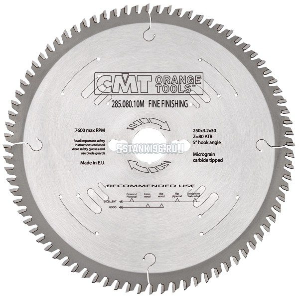 285.064.08M CMT Диск пильный 200x30x3,2/2,2 5º 15° косой зуб Z=64