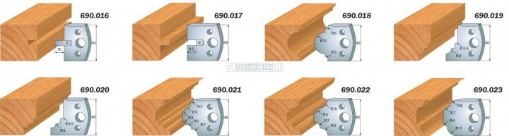 690.020 CMT Комплект ножей 2шт. 40x4 легированная сталь