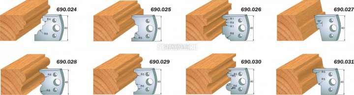 690.024 CMT Комплект ножей 2шт. 40x4 легированная сталь