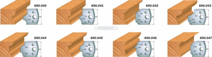 690.041 CMT Комплект ножей 2шт. 40x4 легированная сталь