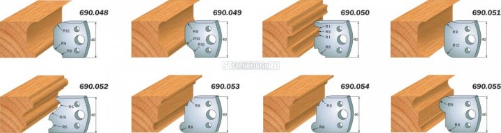 690.048 CMT Комплект ножей 2шт. 40x4 легированная сталь