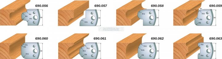 690.057 CMT Комплект ножей 2шт. 40x4 легированная сталь