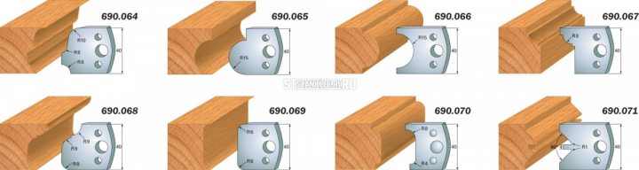 690.065 CMT Комплект ножей 2шт. 40x4 легированная сталь