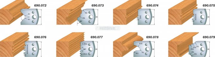 690.072 CMT Комплект ножей 2шт. 40x4 легированная сталь