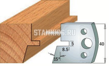 690.085 CMT Комплект ножей 2шт. 40x4 легированная сталь