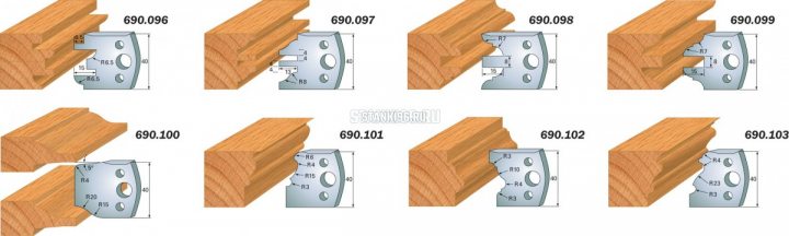 690.096 CMT Комплект ножей 2шт. 40x4 легированная сталь