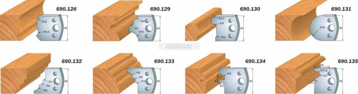 690.129 CMT Комплект ножей 2шт. 40x4 легированная сталь