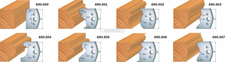 690.502 CMT Комплект ножей 2шт. 50x4 легированная сталь