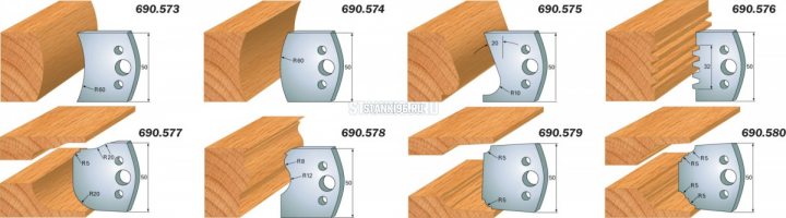 690.574 CMT Комплект ножей 2шт. 50x4 легированная сталь