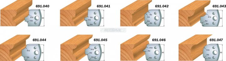 691.040 CMT Комплект из 2-х ограничителей 40x4