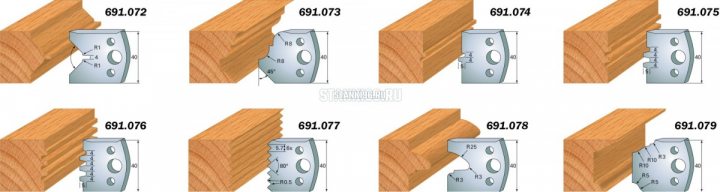 691.072 CMT Комплект из 2-х ограничителей 40x4