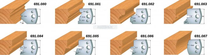 691.080 CMT Комплект из 2-х ограничителей 40x4