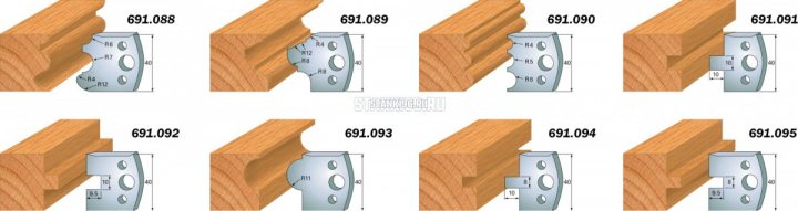 691.088 CMT Комплект из 2-х ограничителей 40x4