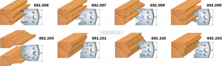 691.096 CMT Комплект из 2-х ограничителей 40x4