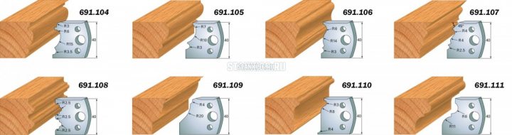 691.105 CMT Комплект из 2-х ограничителей 40x4