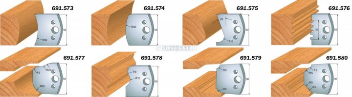 691.575 CMT Комплект из 2-х ограничителей 50x4